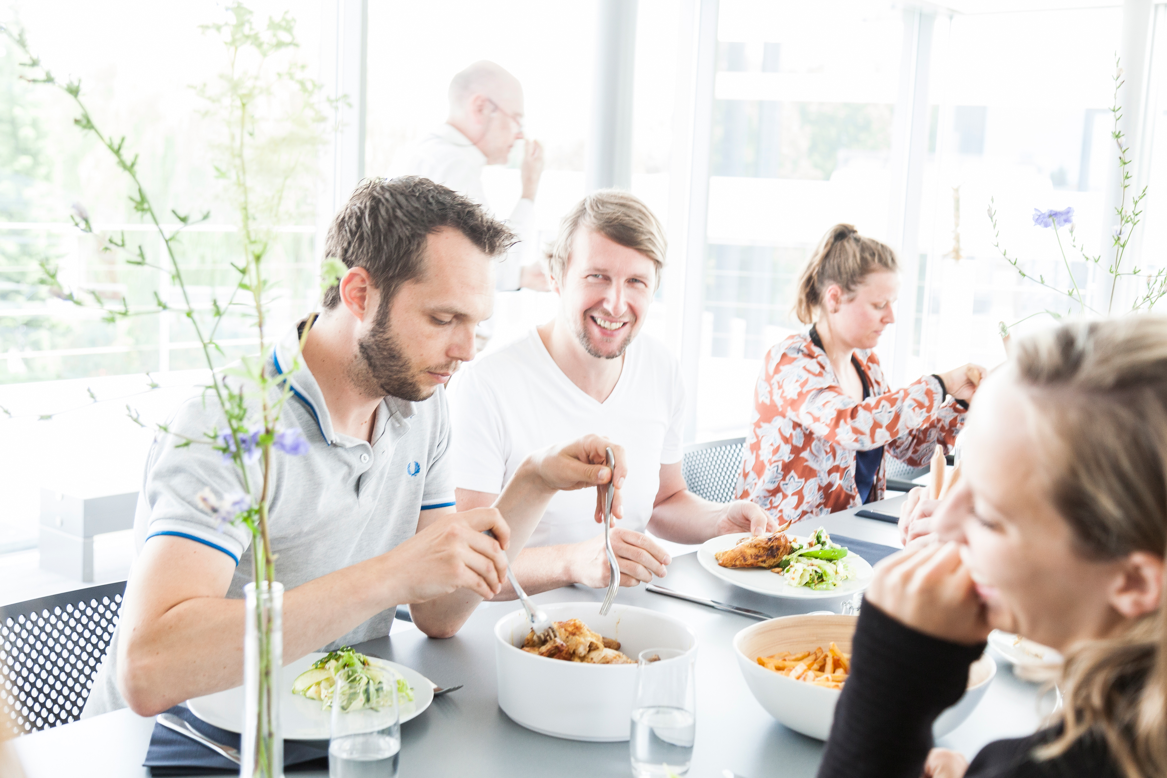 Het Communicatiehuis organiseert enkele 'Table d'Amis' per jaar, een gezellig moment met de collega's lekker eten