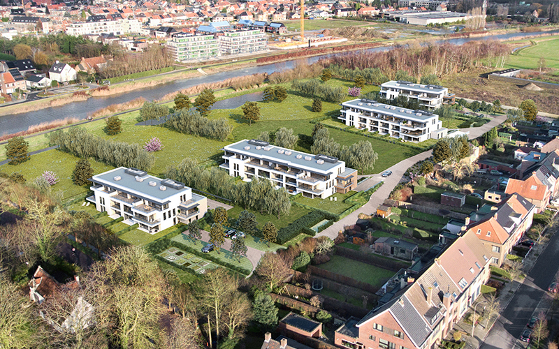 groene omgeven bij centrum gent